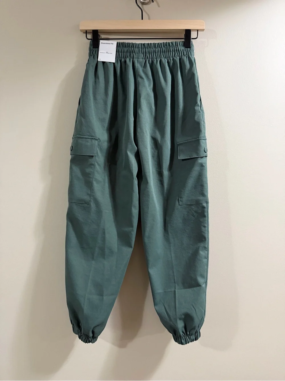 Nike Dark Sage Elastic Waist Track Pants with Swoosh